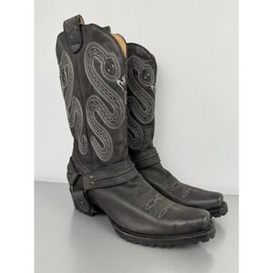 Roper Sting Sidewinder Cowboy Boots Mens 9.5 D Concealed Carry Snip Toe Harness